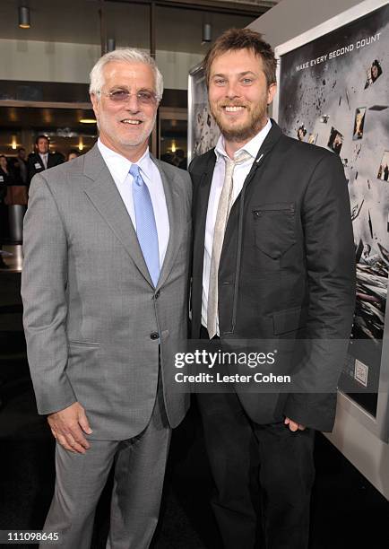 President of Summit Entertainment's Rob Friedman and director Duncan Jones arrive at the "Source Code" Los Angeles Premiere at ArcLight Cinemas on...