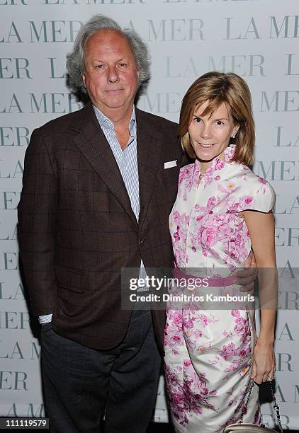 Editor-In-Chief of Vanity Fair Graydon Carter and Anna Carter attend Christie's Green Auction after party hosted by Graydon Carter and La Mer at The...