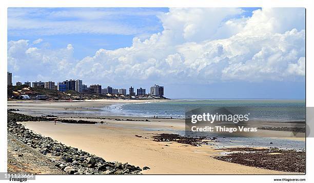 beach rock - sao luis stock-fotos und bilder