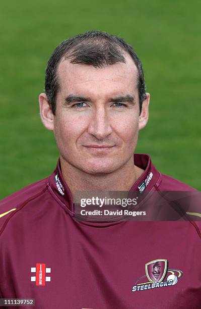 Mal Loye poses for a portrait during the Northamptonshire CCC photocall held at Althorp House on March 30, 2011 in Northampton, England.