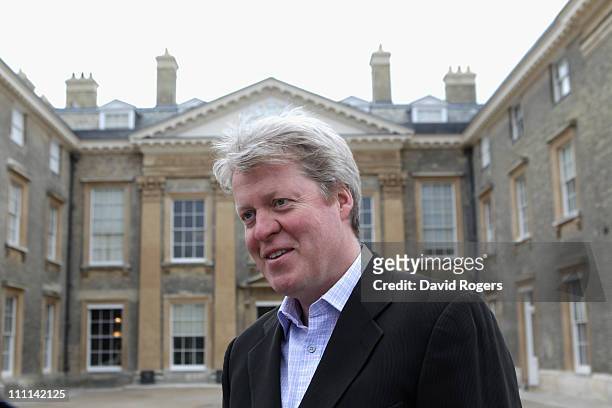 Lord Charles Spencer, the 9th Earl Spencer looks on during the Northamptonshire CCC photocall held at Althorp House on March 30, 2011 in Northampton,...