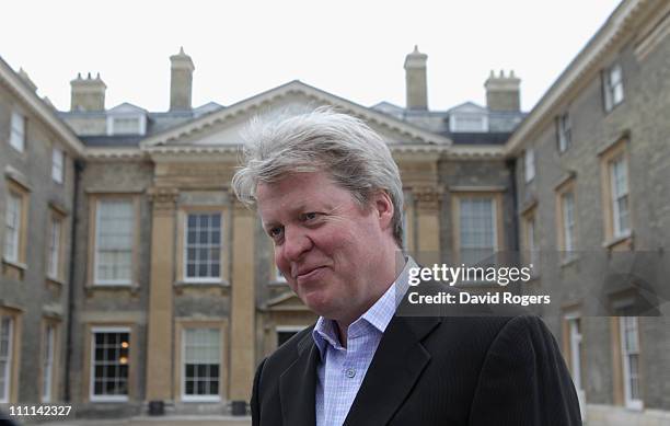 Lord Charles Spencer, the 9th Earl Spencer looks on during the Northamptonshire CCC photocall held at Althorp House on March 30, 2011 in Northampton,...