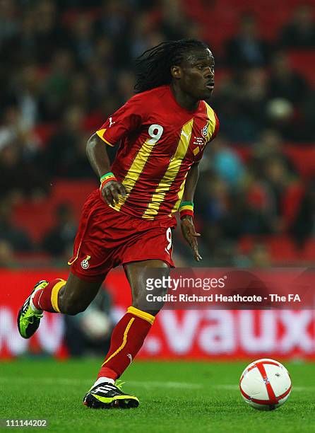 Derek Boateng of Ghana in action during the international friendly match between England and Ghana at Wembley Stadium on March 29, 2011 in London,...