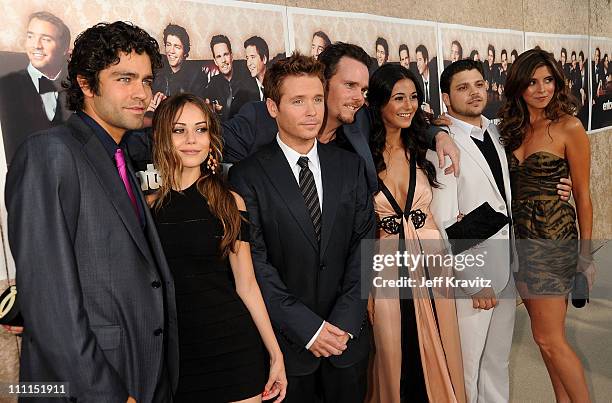 Actors Adrian Grenier, Alexis Dziena, Kevin Connolly, Kevin Dillon, Emmanuelle Chriqui, Jerry Ferrara and Jamie-Lynn Sigler arrive on the red carpet...