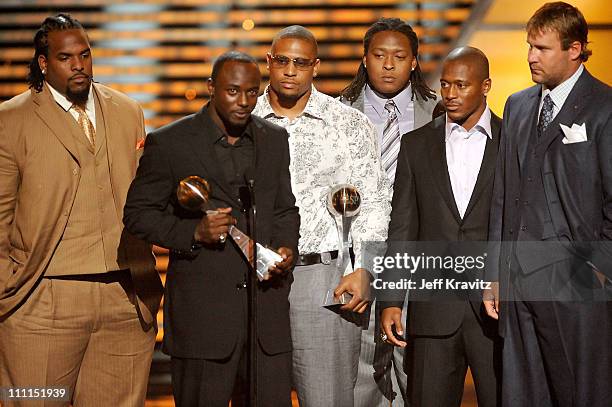 Football player Santonio Holmes onstage during the 17th annual ESPY Awards held at Nokia Theatre LA Live on July 15, 2009 in Los Angeles, California....