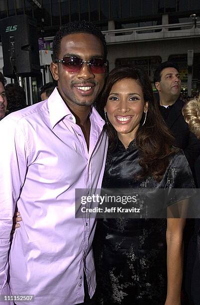 Bill Bellamy and Kristen Baker during "Rush Hour 2" Premiere.