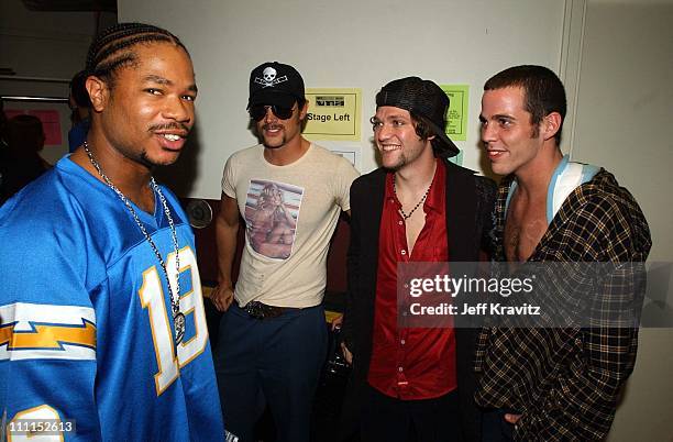 Xzbit, Johnny Knoxville, Bam Magera and Steve-O from Jackass