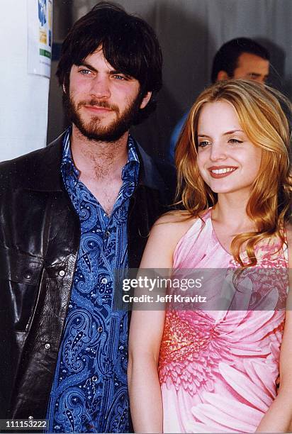 Wes Bentley & Mena Suvari during 2000 Independent Spirit Awards in Santa Monica, California, United States.