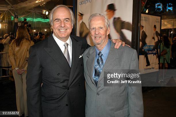Frank Abangale Jr & Joe FBI Agent during Dreamworks Premiere of Catch Me If You Can at Mann Village Theater in Westwood, California, United States.