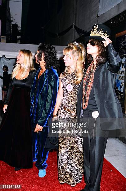 Married couples, from left, Billie Paulette Montgomery and Joe Perry & Teresa Barrick and Steven Tyler