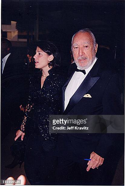 Anthony Quinn & his wife Kathy Benvin during Achievement Awards '98 in Beverly Hills, California, United States.