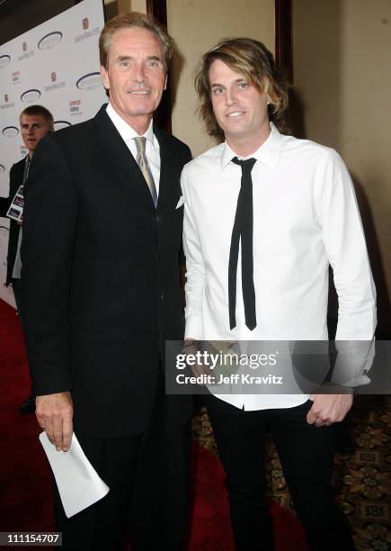 Paul Sunderland and guest arrive at the 25th Anniversary Of Cedars-Sinai Sports Spectacular held at Hyatt Regency Century Plaza on May 23, 2010 in...