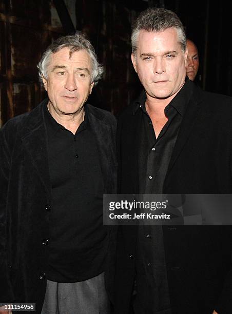 Actors Robert De Niro and Ray Liotta attend Spike TV's 4th Annual "Guys Choice Awards" held at Sony Studios on June 5, 2010 in Los Angeles,...