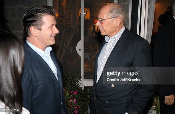 Alec Baldwin & Irwin Winkler during Irwin Winkler Party for Martin Scorsese at Winkler Home in Beverly Hills, CA, United States.