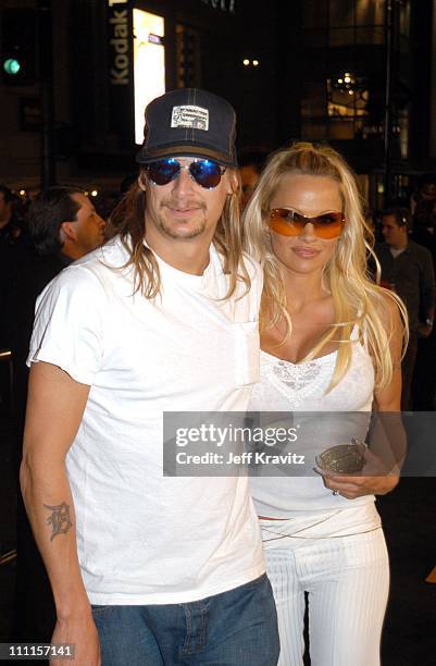 Kid Rock & Pamela Anderson during Dreamworks Pictures "Biker Boyz" at Manns Chinese Theater in Hollywood, CA, United States.