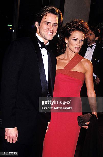 Jim Carrey & Lauren Holly during AFI Tribute to Steven Spielberg at Beverly Hilton Hotel in Beverly Hills, CA, United States.