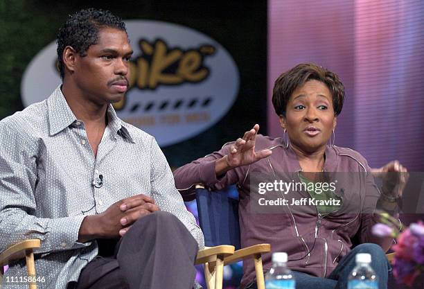 Lance Crouther and Wanda Sykes during MTV Networks TCA - July 23, 2004 at Century Plaza in Los Angeles, California, United States.