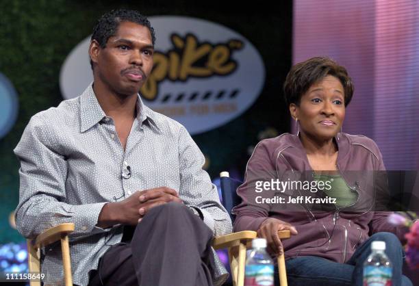 Lance Crouther and Wanda Sykes during MTV Networks TCA - July 23, 2004 at Century Plaza in Los Angeles, California, United States.