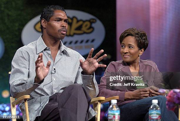 Lance Crouther and Wanda Sykes during MTV Networks TCA - July 23, 2004 at Century Plaza in Los Angeles, California, United States.