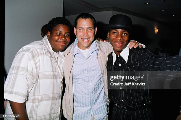 Kenan Thompson, Brian Robbins and Kel Mitchell during "Good Burger" Premiere in Los Angeles, California, United States.