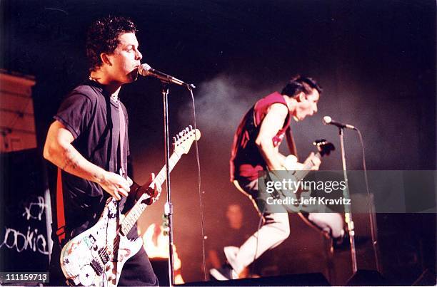 Green Day during 1997 KROQ Acoustic X-Mas in Los Angeles, California, United States.