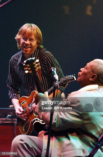 King & Trey Anastasio during Phish Live in New Jersey at Continental Airlines Arena in Secaucus, New Jersey, United States.