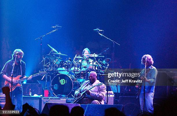 Phish & BB King during Phish Live in New Jersey at Continental Airlines Arena in Secaucus, New Jersey, United States.