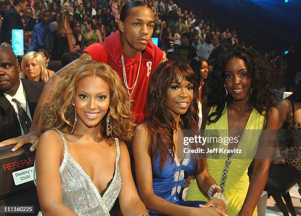 Destiny's Child and Bow Wow during 2005 MTV Video Music Awards - Audience and Backstage at American Airlines Arena in Miami, Florida, United States.