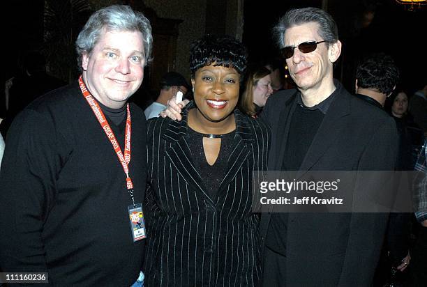 Joe Lockhart, Loni Love & Richard Belzer during US Comedy Arts Festival AOL Party for Mike Myers at Jerome Hotel in Aspen, CO, United States.