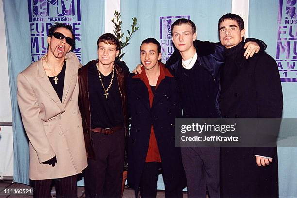 McLean, Brian Littrell, Howie Dorough, Nick Carter and Kevin Richardson of the Backstreet Boys