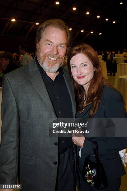 Michael McKean and Annette O'Toole during Support LA Benefit for Hurricane Katrina Relief at Barker Hanger in Santa Monica, California, United States.