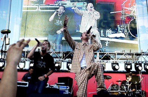 Linkin Park during 2001 KROQ...