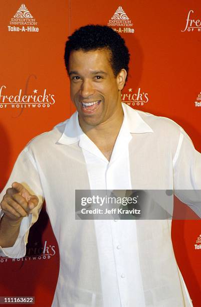 Dorian Gregory during Frederick's of Hollywood Debuts Fall 2003 Collection at Smashbox Studios in Culver City, CA, United States.