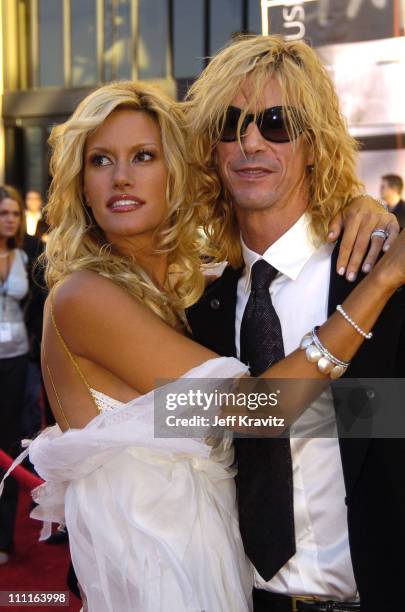 Duff McKagan and Susan Holmes during 32nd Annual American Music Awards - Red Carpet at Shrine Auditorium in Los Angeles, California.