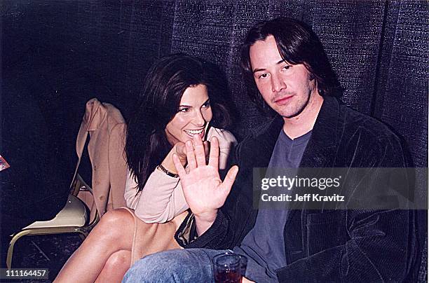 Sandra Bullock & Keanu Reeves during ShoWest '96 in Las Vegas, Nevada, United States.