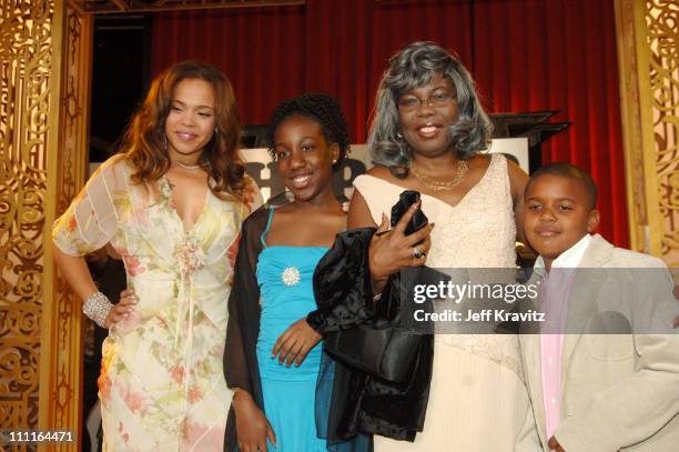 Faith Evans , Voletta Wallace and Christopher Wallace Jr.