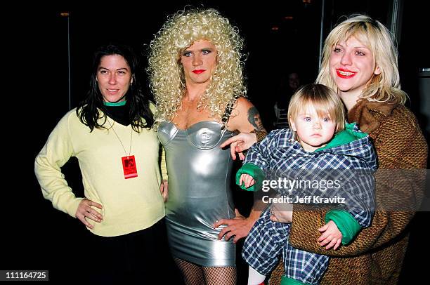 Kim Deal of the Pixies, Flea of Red Hot Chili Peppers, Courtney Love and daughter Frances Bean Cobain