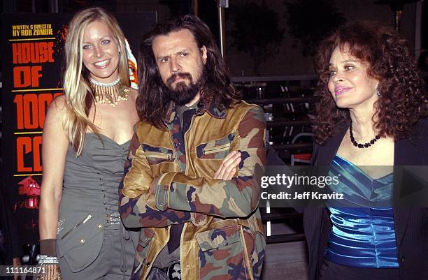 Sheri Moon, Rob Zombie and Karen Black during LionsGate Films' "House of 1000 Corpses" Premiere at ArcLight Cinemas in Hollywood, CA, United States.