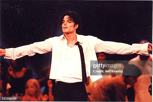 1995 Video Michael Jackson during 1995 MTV Video Music Awards Show at Radio City ...
