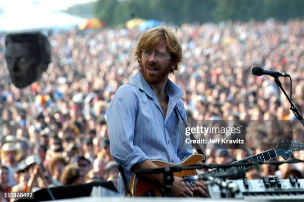 Trey Anastasio during Phish IT Festival Day 2 at Loring Airforce Base in Limestone, Maine, United States.