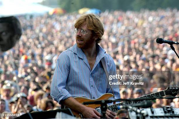 Trey Anastasio during Phish IT Festival Day 2 at Loring Airforce Base in Limestone, Maine, United States.