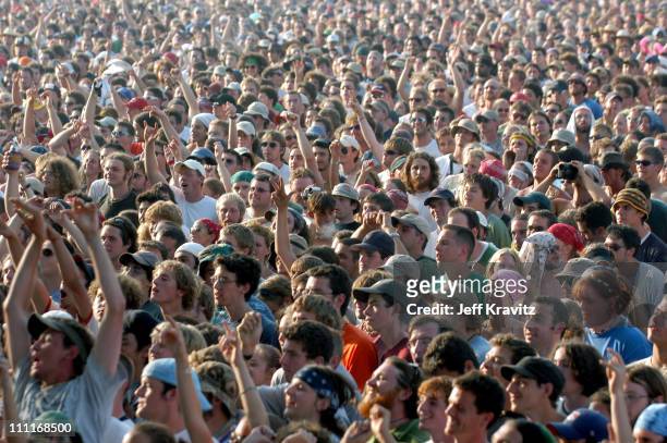 Crowd during Phish IT Festival Day 2 at Loring Airforce Base in Limestone, Maine, United States.