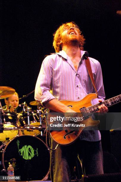 Trey Anastasio during Phish IT Festival Day 2 at Loring Airforce Base in Limestone, Maine, United States.