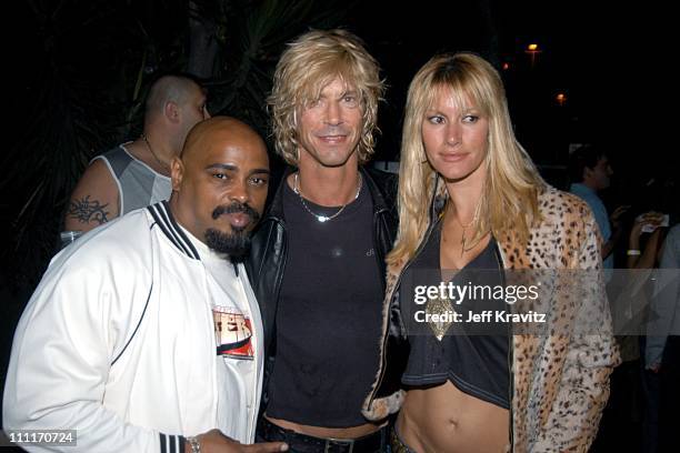 Sen Dog, Duff McKagan and Susan Holmes McKagan during Rock da House-A Benefit for Convenant House-Fashion Show and All Star Jam at Quixote Studios in...