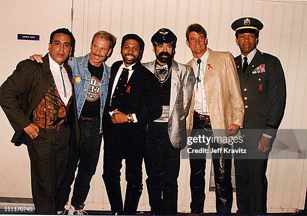 Jeff Olsen, Eric Anzalone, Ray Simpson, Felipe Rose, Alex Briley and David Hodo of the Village People