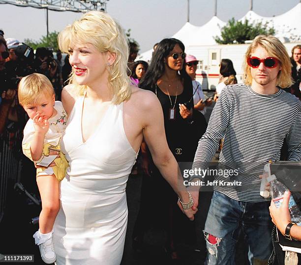 Courtney Love, Frances Bean Cobain, Kurt Cobain of Nirvana