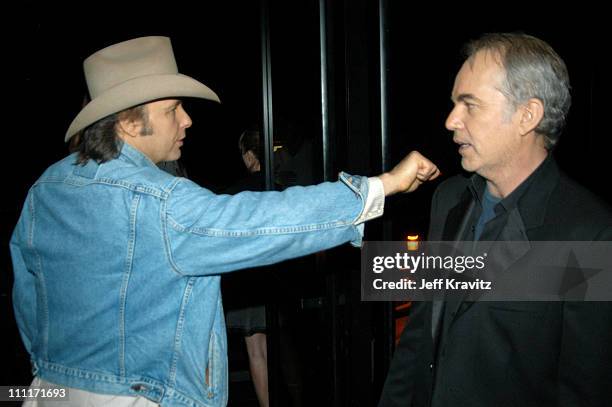 Dwight Yoakam and Billy Bob Thornton during "Bad Santa" - Los Angeles Premiere and After-Party at Bruin Theater in Westwood, California, United...