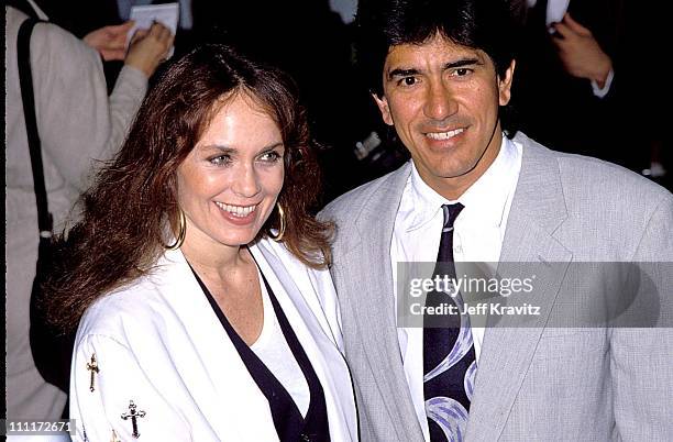 Catherine Bach & Peter Lopez during "Dream Team" Premiere in Los Angeles, California, United States.