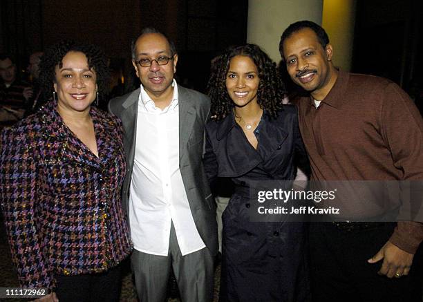 Epatha Merkerson, George C. Wolfe, director, Halle Berry, executive producer, and Ruben Santiago-Hudson, writer/executive producer of "Lackawanna...