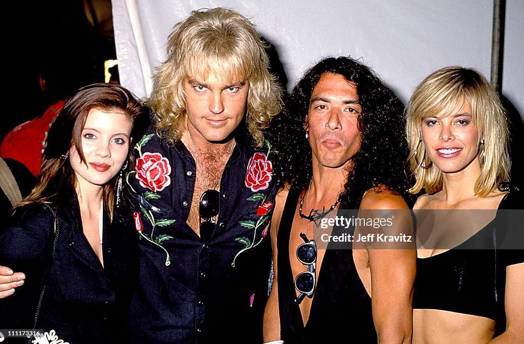 Robbin Crosby and Stephen Pearcy of Ratt during 1989 MTV Video Music ...